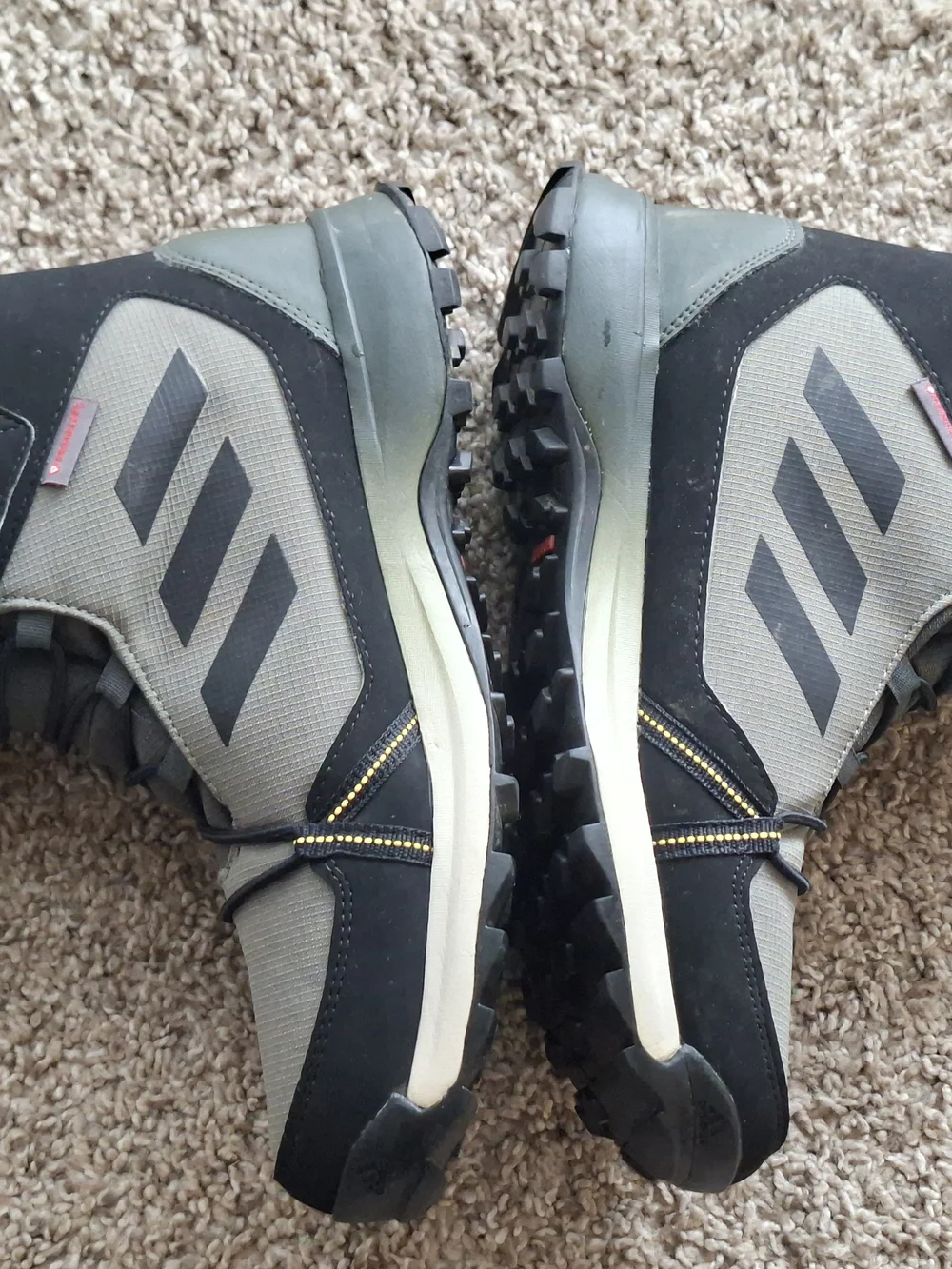 Adidas Terrex RAIN.RDY Winter Hiking Boots Gray/Black Men's Size 6.5 Waterproof